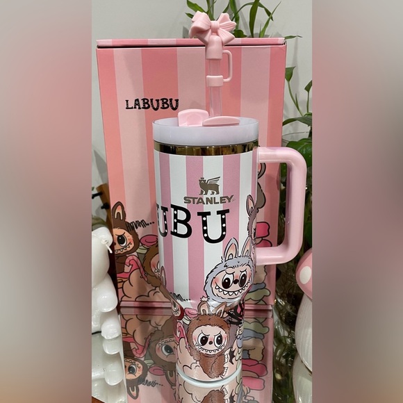Stanley Other - Authentic Limited Edition Stanley Pink and White Labubu Tumbler